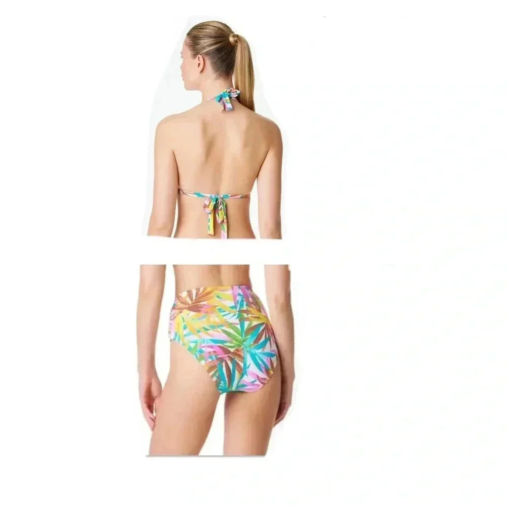 Bleu Rod Beattie Fantasy Island Tall Triangle Top and High Waist Bottom - Picture 3 of 14